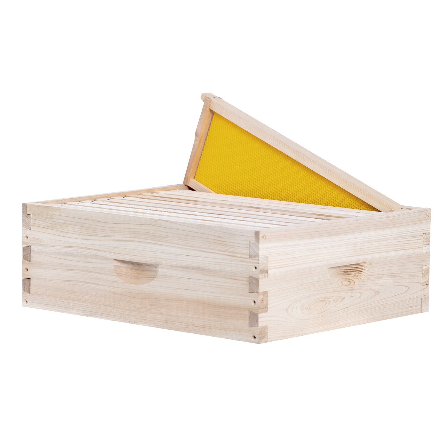 BeeCastle Unwax 10 Frame 4 Layer Cedar Wood Beehive Kit