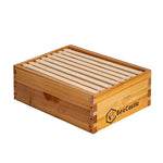 BeeCastle Hives 8 Frame Unassembled Super Medium  Beehive Box With Wooden Frame And Beeswax Foundation
