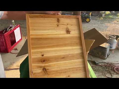 Elevate Your Beehive with BeeCastle's Wax Coated Solid Cedar Wood Bottom Board: Ideal for 10 or 8 Frame Bee Hives!